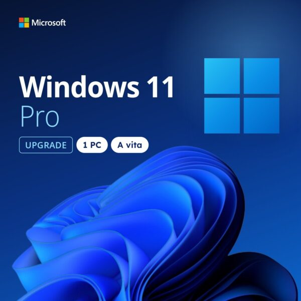 MICROSOFT Upgrade/Aggiornamento sistema operativo a Windows 11 Professional 32/64 BIT - Licenza Microsoft